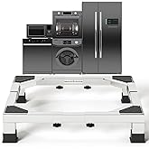 Zsytbyyds Heavy duty All Stainless Steel Mini Fridge Stand Washer and Dryer Stand with 4 Strong Feet Heavy Duty Washing Machine Stand Base&amp;Appliance Universal Base（Large Stand）