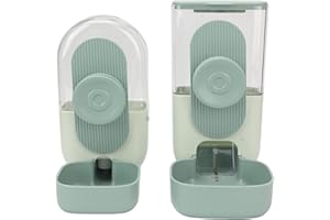 Pet Food Water Dispenser, Small Animals Feeder Waterer Set Hanging Automatic Food Water Bowl for Cage, Feeding Water Station 