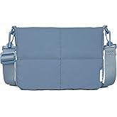 NOL Trendy Lightweight Small Quilted Puffy Crossbody Bag for Women, Waterproof, Removable Strap for Travel, Work & Shopping