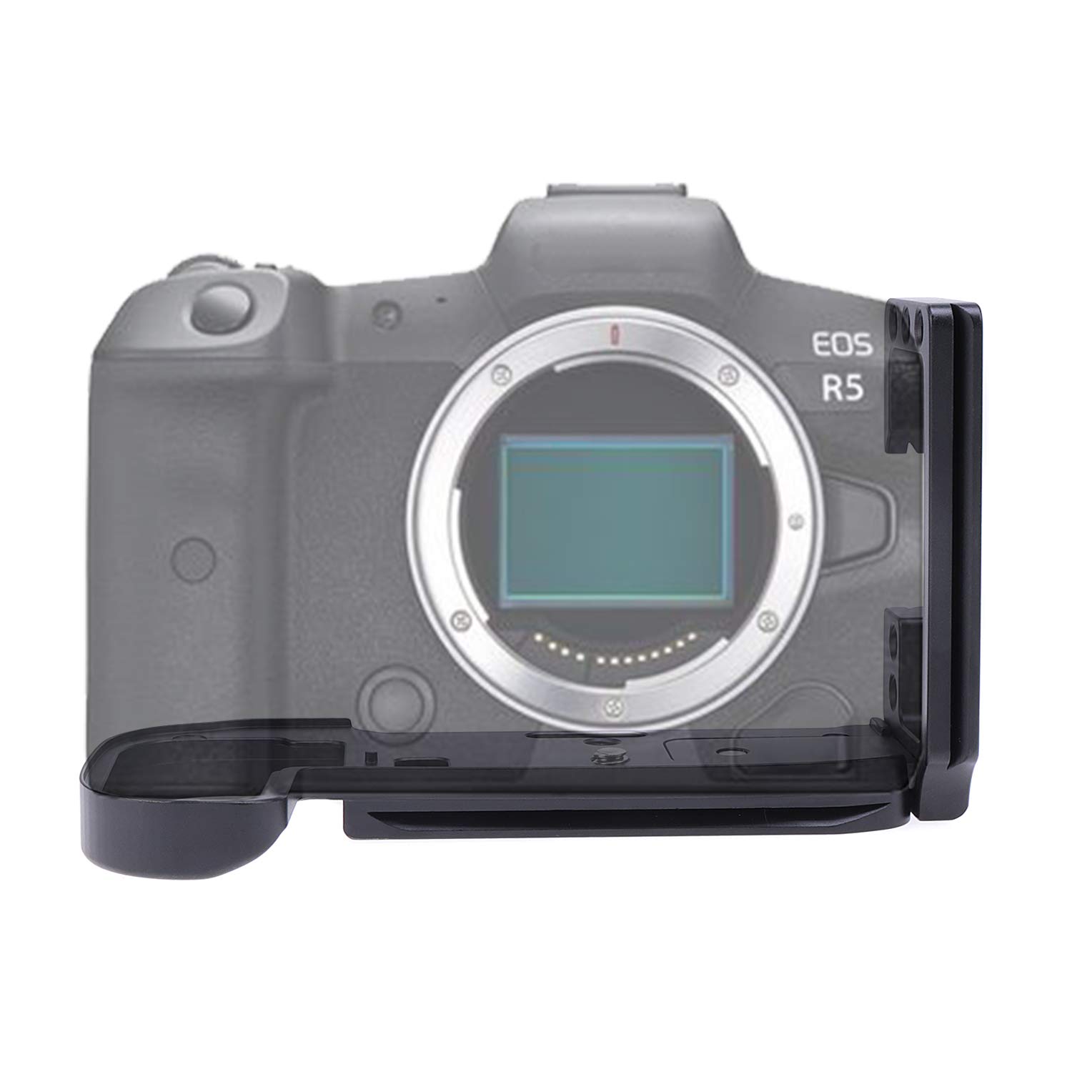 R5C R5 R6 L Bracket Plate, Hersmay Camera Hand Grip Quick Release Plate Vertical L Bracket for Canon EOS R6 R5 R5C Camera