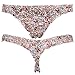 Curve Muse Sexy Comfy Women’s Satin Thong Panties Strings Underwear-Pack Of 8