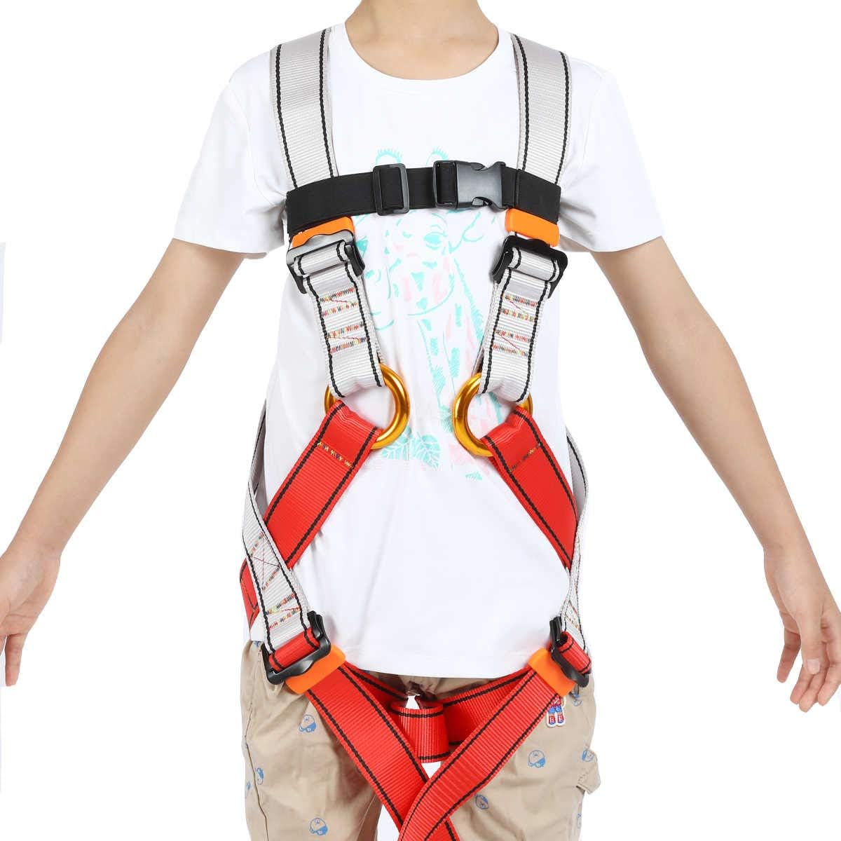 HandAcc Kids Full Body Harness, Youth Climbing Safety Harness Seat Belts for Outdoor Expanding Training Caving Rock Climbing Rappelling Equipment : Sports & Outdoors