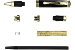 Penn State Industries PKL765 Oxford Rollerball Pen Kit Woodturning Project (Gold)