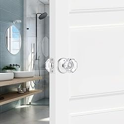 CLCTK Privacy Crystal Glass Door Knobs Interior