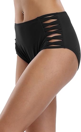 high waisted swim shorts amazon