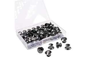 SUBANG 40 Pieces Metal Pin Backs Locking Pin Keepers Locking Clasp with Storage Case