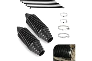 Downhill 2 PCS Rack and Pinion Boot Kit, Silicone Inner Tie Rod Ball Cover, Rack and Pinion Boot Steering Rack Boot Tool Kit,