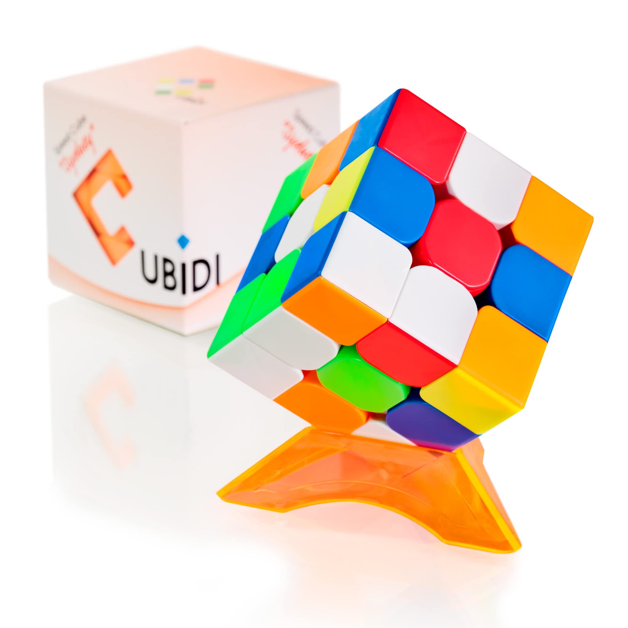 CUBIDI® Magic Cube 3x3 - Rubiks Cube Speed Cube 3x3 - Fidget Toy - 8+ Year Old Boy Gifts - Brain Teasers Puzzles - Antistress Toy - Mini Toys & Finger Perfect as Travel Toy - Type Sydney