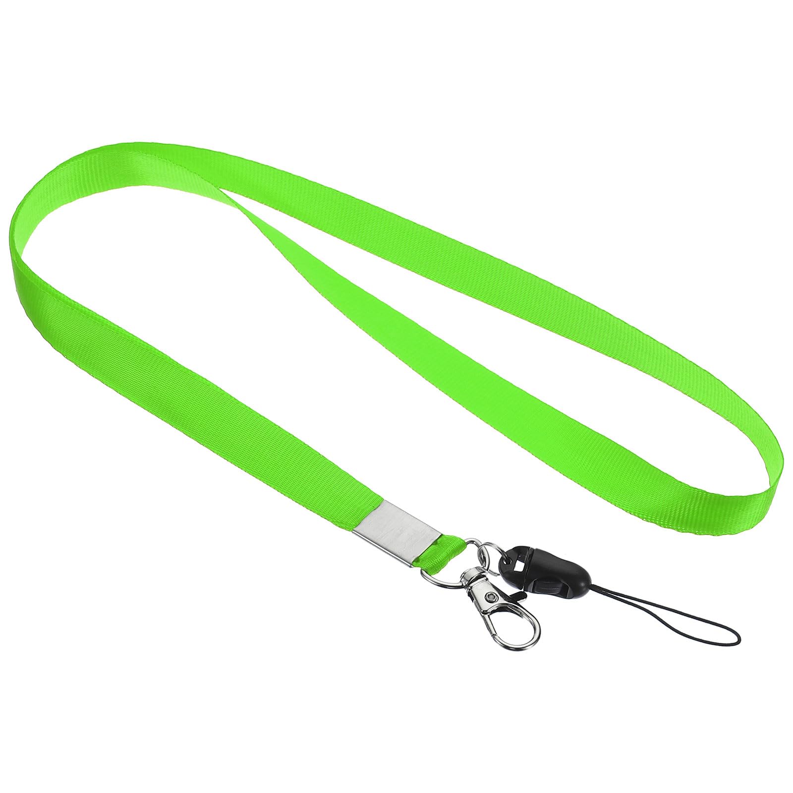 PATIKIL 17" Neck Lanyards, 20 Pack Office Lanyard with Swivel Hook Clip Detachable Buckle for Name Tag Badge Holders ID Card Keys Phones, Fluorescent Green
