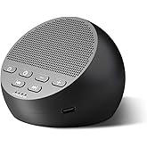 Portable Rechargeable Sound Machine White Noise Machine with 30 Soothing Sounds for Baby Kids Adults 32-Level Vol 4 Timer Brown Noise Sleep Sound Machine for Travel Office Privacy Home