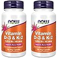 Vitamin D3 & K2, 120 Vcaps (Pack of 2)