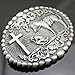 Q&Q Fashion Men Retro Silver Western Cowboy Prayer Cross Horse Oval Concho Scroll Belt Buckle