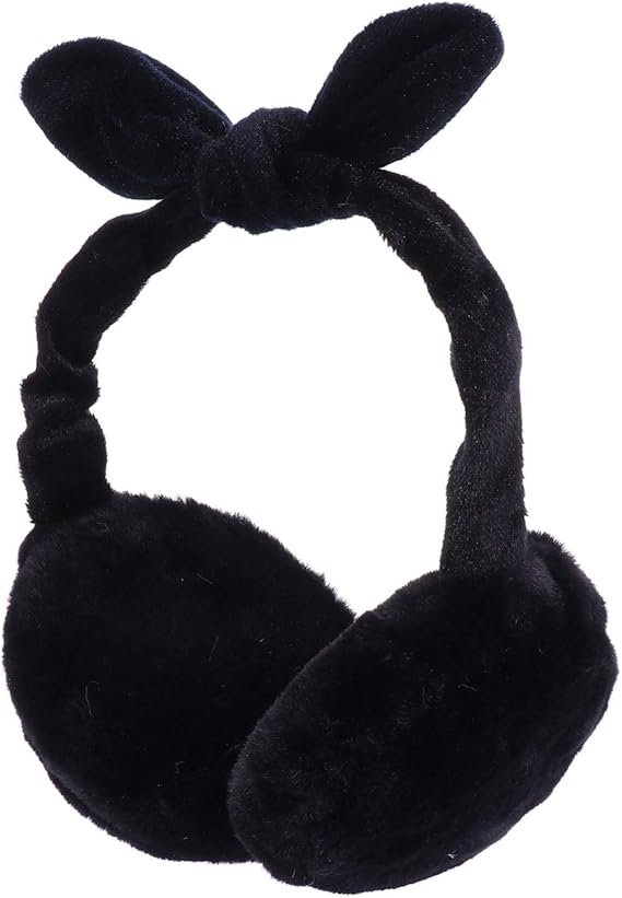 Amosfun Kids Winter Earmuffs Fleece Earwarmer with Bowknot Soft Plush
