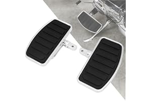 HDBUBALUS Motorcycle Floorboard Rear Passenger Footboard Foot Pegs Fit for Yamaha Vstar Dragstar 400 650 V-Max XV125 XV250 VT