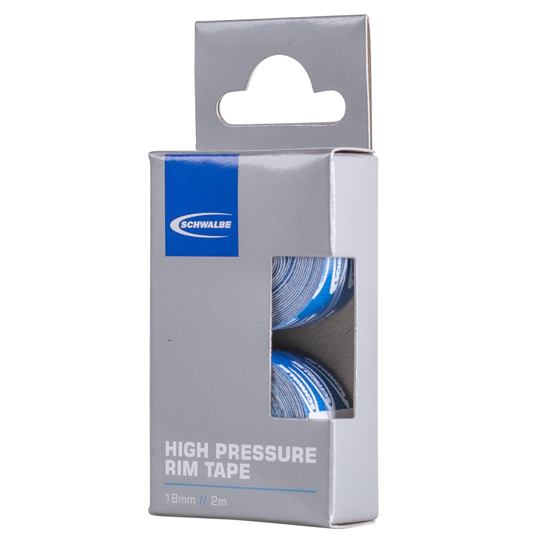 Schwalbe High Pressure Cloth Rim Tape, Blue, 18mm x 2 meter (Twin Pack)