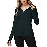 TIHEEN Women's UPF 50+ Sun Protection Hoodie Jacket Lightweight Full Zip Athletic Jacket Long Sleeve Shirt with Pockets