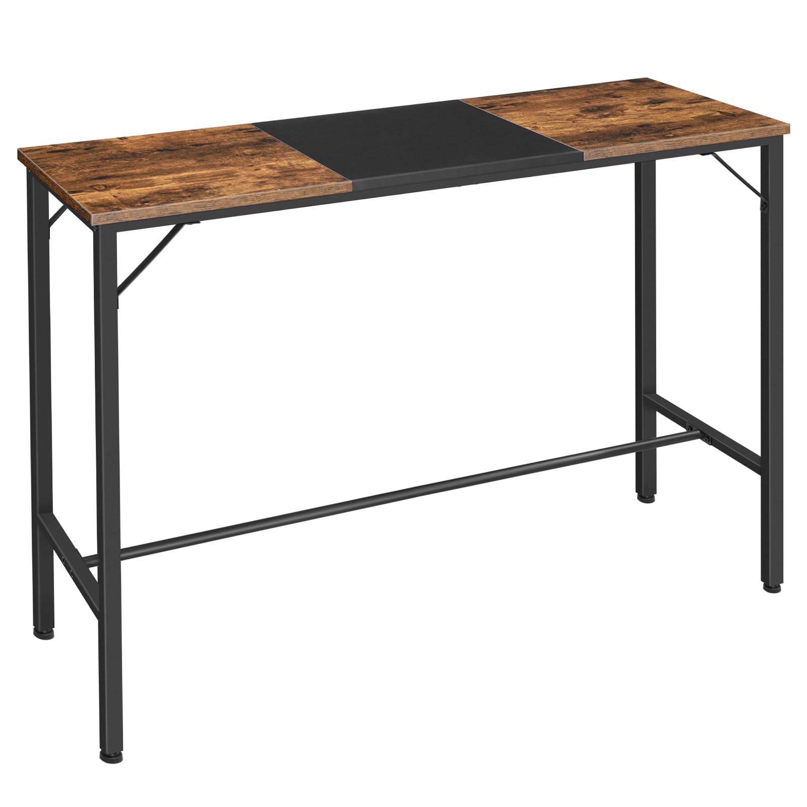 Photo 1 of HOOBRO Bar Table, 47.1" Rectangular Pub Table, Tall Counter Height Pub Table, Long Bar Height Table for Small Space, Narrow High Top Table, Sturdy and Durable, Easy to Assmble, Rustic Brown BF12BT01