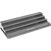 HTRYBNES 4-Tier Minifigure Display Stand, Brick Shelves Display Compatible with Lego Minifigures, Holds 38 Figures, Black Figure Display Case for Collectors