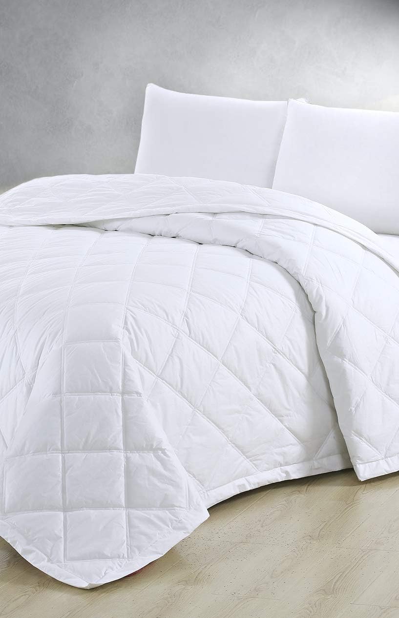 Melange Home 206599 Mélange Home Down Alternative Blanket, F/Q, White, Full/Queen