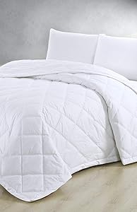 Melange Home 206599 Mélange Home Down Alternative Blanket, F/Q, White, Full/Queen