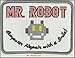 MR Robot FSOCIETY TV Series Show Embroidery SET of 2 Patches White Halloween costume Badge Shirt Jacket Cap Hat Geek Gift Easy Iron/Sew On