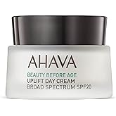 AHAVA Uplift Day Cream, Broad Spectrum SPF20 - Rich Hydrating Cream to Lift, Firm & Tighten Skin, Reduces Deep Wrinkles, Protects from UVA/B damage, with Exclusive Osmoter & Tripeptide 38, 1.7 Fl.Oz