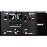 NUX MG-30 Guitar Multi-Effects Pedal Guitar/Bass/Acoustic Amp Modeling Processor, IR Loader, White-Box Algorithm, EFX Routing, 4'' Color LCD, NMP-2 Footswitch Included