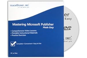 TEACHUCOMP, INC. TEACHUCOMP Video Training Tutorial for Microsoft Publisher 2019 and 365 DVD-ROM Course and PDF Manual