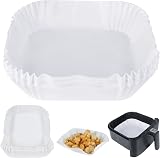 BYKITCHEN 50PCS Air Fryer Liners 6.5in Inner 8.3in Outer Greaseproof Square