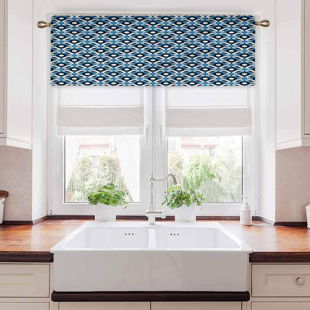 Ahuimin elegante cenefa para ventana, Polkadot, formas ornamentales