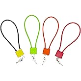 Lockforall Cable Gun Locks with Keys - Keyed Different 15" Cable Gun Safe Lock for Pistols, Rifles, and Shotguns, Home and St