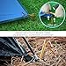 Terra Hiker Ultra-lightweight Tent Stakes, Stake Kit with Pulling Cords & Carrying Pouch, 18 cm Long Aluminum Alloy Tent Pegs for Camping Tent