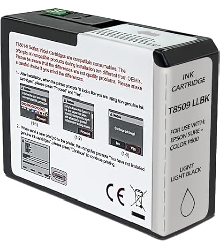 9-Pack Remanufactured T850 Ink Cartridges - 80ML High Capacity Set For SureColor P800 Printers