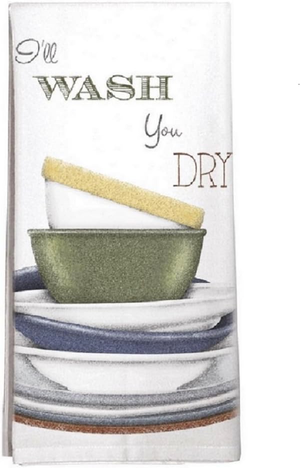 I'LL WASH, YOU DRY Montgomery Street Flour Sack Towel Mary Lake Thompson Design
