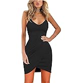 Zalalus Women's Summer Dresses 2024 Spaghetti Straps Sleeveless Bodycon Party Dress