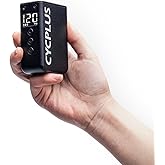 CYCPLUS AS2 Pro Max Tiny Pump Mini with Gauge, Max 120 PSI Cordless Bicycle Air Pump, Auto Stop, with Presta and Schrader Val