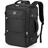 Sowaovut Travel Laptop Backpack, Extra Large High School College Backpacks, Flight Approved Daypack Business Bag Fit 17.3 inch Laptop for Men Women (Black)