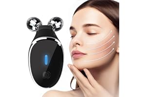 S·WONIU Microcurrent-Facial-Device, Face Roller, Face Massager, Face Sculpting Tool for Face Lift, Wrinkle Removal, Anti Aging, Skin Rejuvenation, Glossy
