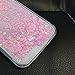 S6 Edge Case,S6 Edge Liquid Case,Crazy Panda 3D Hard Shell Liquid Glitter Sparkle Love Heart Hard Case Cover for Samsung Galaxy S6 Edge (3# pink love)