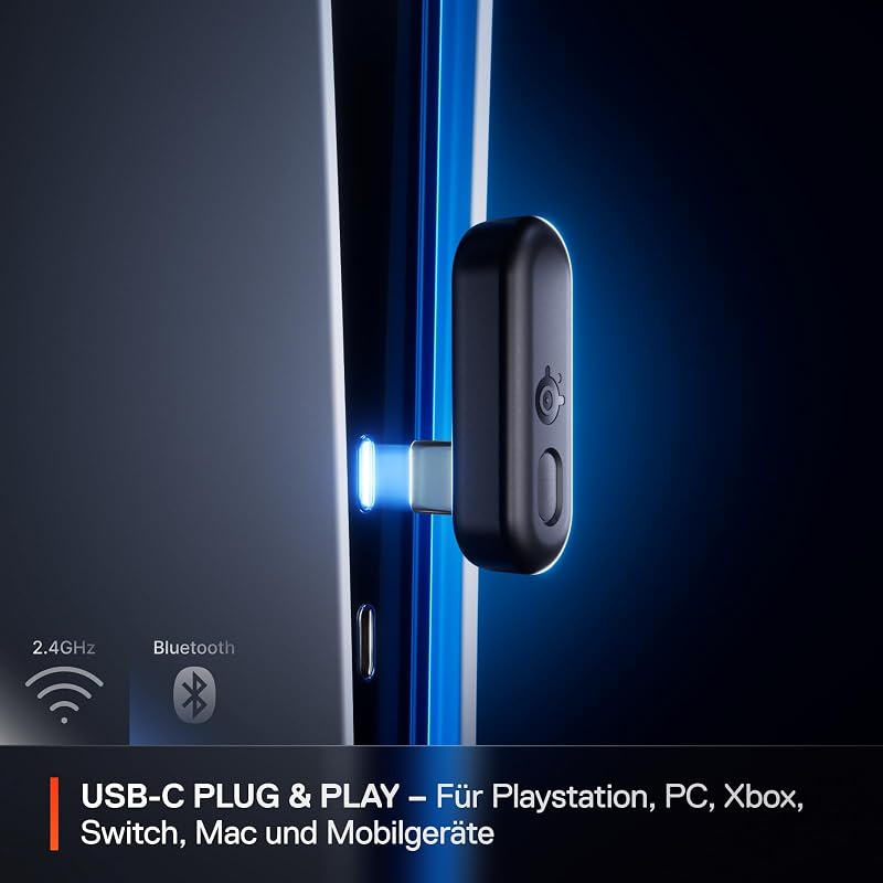 Arctis Nova 3P Wireless - PS5 Headset & PC Gaming Headset – App-Steuerung – 40 Std. Akku – Neodym-Magnet-Treiber – 2,4 GHz/Bluetooth – Abnehmbares Mikrofon – Für PS5, PC, Switch - Lavendel