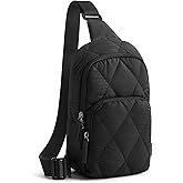 G4Free Sling Bag for Women, Casual Quilted Puffer Crossbody Purse Lightweight Fanny Packs for Daily Travel Work