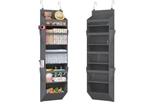 Lifewit Over the Door Organizer, Hanging Closet Organizers and Storage with Clear Window, Anti-Tilt 40lbs Load Behind Door wi