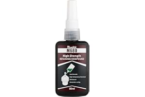 REALTH Green M680 High Strength Retaining Compound Low Viscosity Gap Sealants 50ml for Sealing The Cylindrical Components and Anti-Rust(M680)
