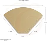 Edesia Espress 400 Size 4 Coffee Filter Paper Cones Unbleached view 7