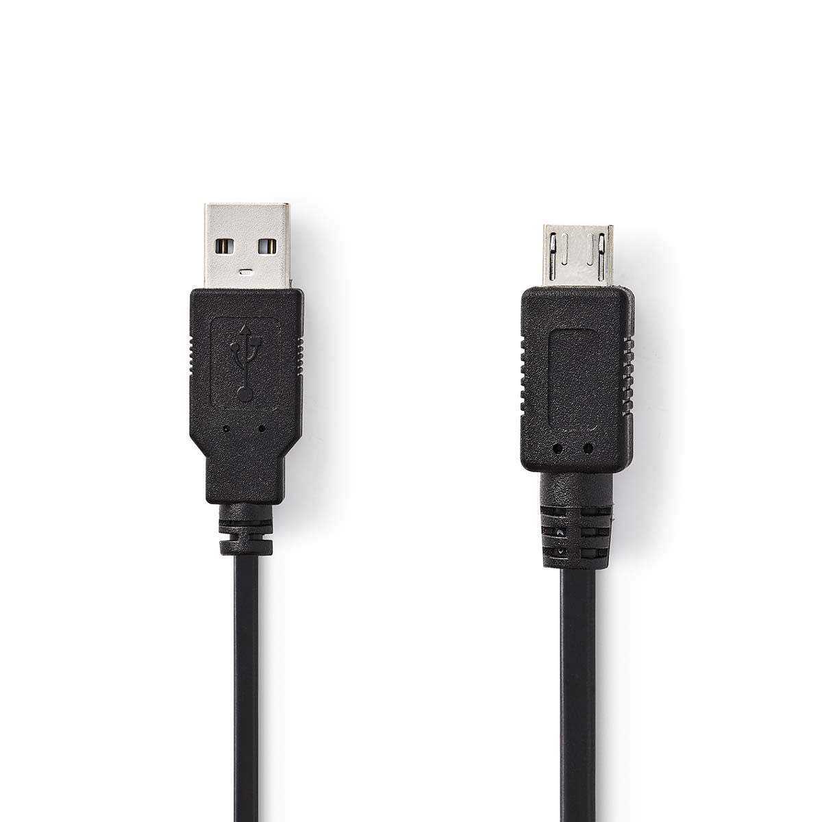 Nedis USB Cable, USB-A Male to Micro-A, 480 Mbps Transfer Rate - 2.0m