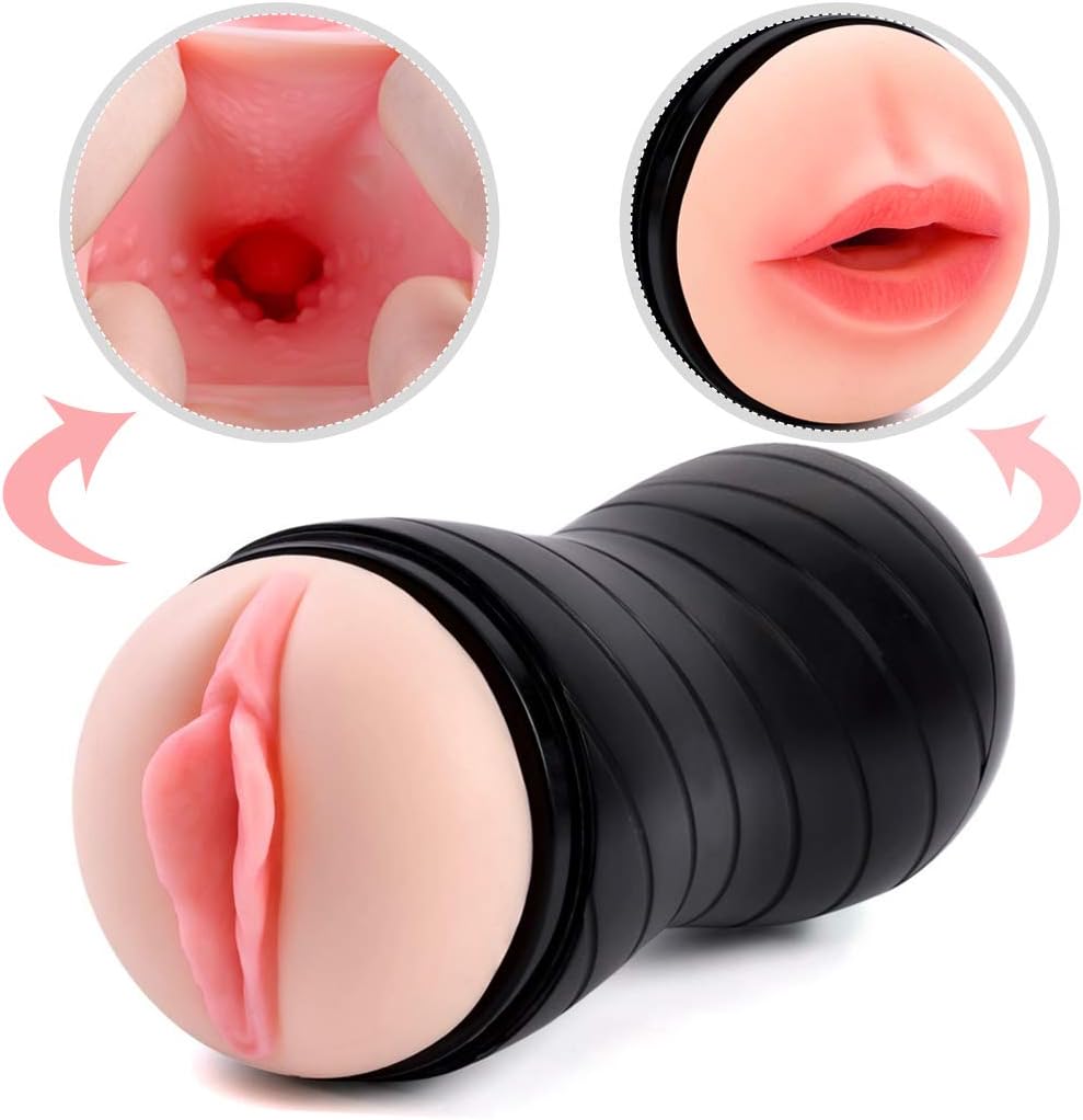 Manual Control Male Soft Silicone Mastubration Cup 2 in 1 Artificial Soft and Flexible Skin-Like Silicone Vivid Pussey Male Manual Thrustíńg Rubber Sexy Underwear Toys for Man Tshirt