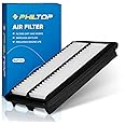 PHILTOP Engine Air Filter CA12061 Replacement for Acura MDX 3.5L/TLX L4 2.0L and Honda Passport/Pilot/Odyssey/Ridgeline, Rigid Panel