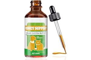 Kidney Support for Dogs & Cats, Natural Kidney Support Herbal Supplement Drops for Dog Cat, 60ML (1PCS)