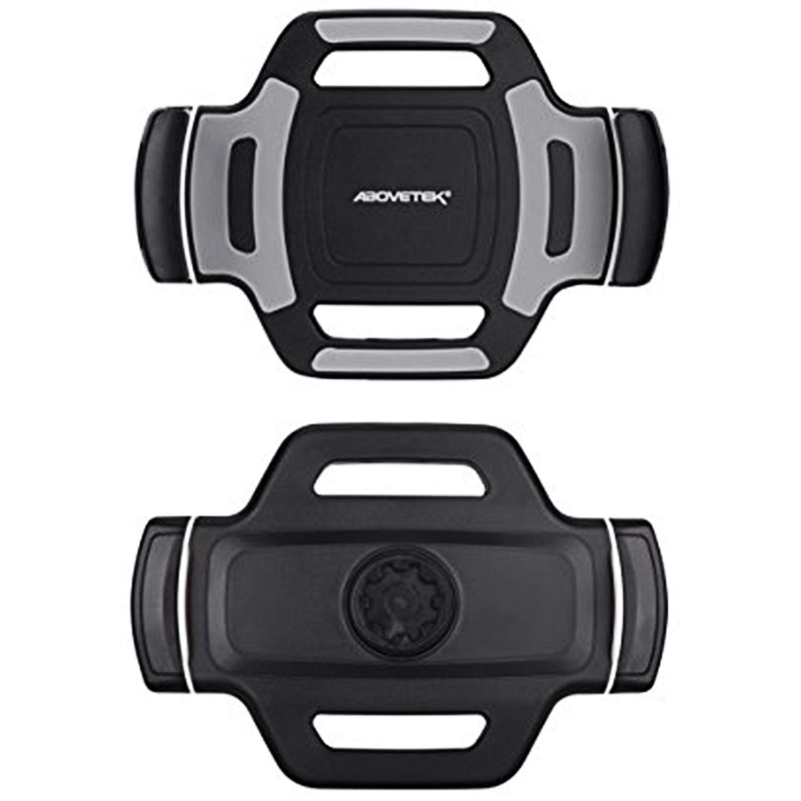 AboveTEK Bracket Tablet Holder for 5.5-13.5" Tablet & Phone (Holder Only), To Be Paired with Compatible Tablet Stand as Swivel Folding Clamp Mount for Kitchen Office (14.98-23.36 CM/Black)