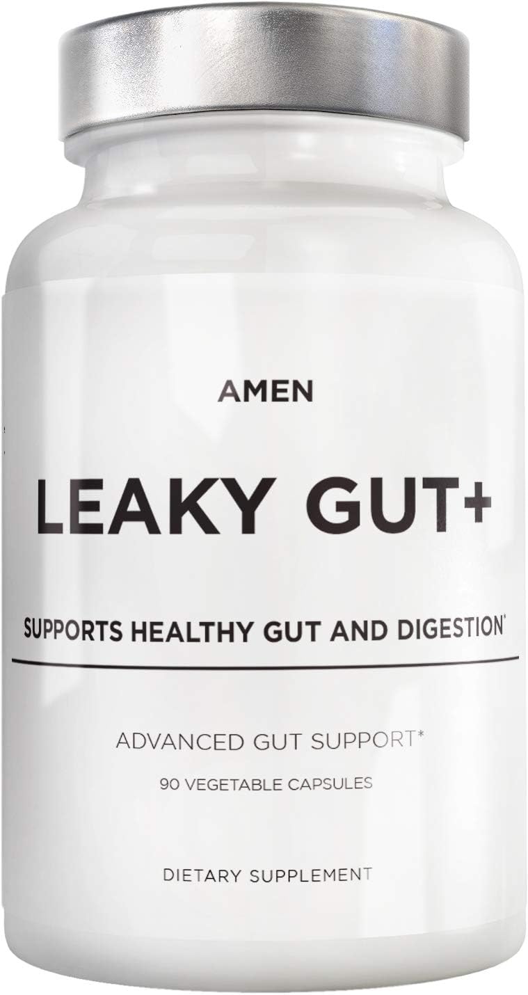 Amen Leaky Gut Supplements, Advanced Gut Support with Bioavailable L